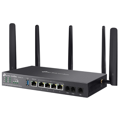 GATEWAY DSL DESKTOP OMADA 4G+ CAT.6 AX3000 TPLINK DR3650V-4G 1P WAN/LAN GIGABIT 4P LAN GIGABIT 1P DSL 2P FXS 1P USB3.0