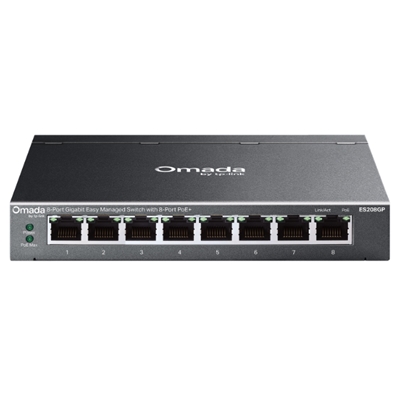 SWITCH 8P LAN GIGABIT POE+ TP-LINK ES208GP EASY MANAGED8P GIGABIT POE(INTEG