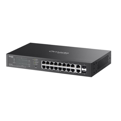 SWITCH 20P LAN GIGABIT TP-LINK ES220GP EASY MANAGED16P POE+ 2P GIGABIT 2P SFP- MONT.SU RACK 1U 13 - ALIM.POE 150W