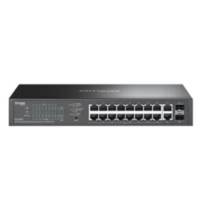 SWITCH 20P LAN GIGABIT TP-LINK ES220GP EASY MANAGED16P POE+ 2P GIGABIT 2P SFP- MONT.SU RACK 1U 13 - ALIM.POE 150W