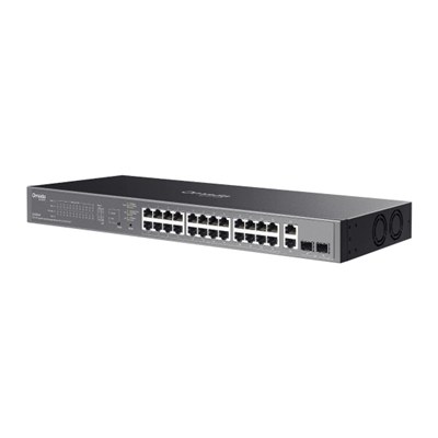 SWITCH 28P LAN GIGABIT TP-LINK ES228GP EASY MANAGED24P POE+ 2P GIGABIT NO POE 2P GIGABIT SFP- CUST.IN ACCIAIO-MONT.RACK 1U 19