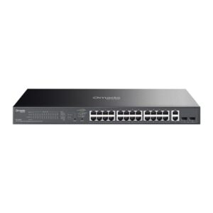 SWITCH 28P LAN GIGABIT TP-LINK ES228GP EASY MANAGED24P POE+ 2P GIGABIT NO POE 2P GIGABIT SFP- CUST.IN ACCIAIO-MONT.RACK 1U 19
