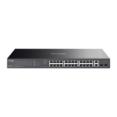 SWITCH 28P LAN GIGABIT TP-LINK ES228GP EASY MANAGED24P POE+ 2P GIGABIT NO POE 2P GIGABIT SFP- CUST.IN ACCIAIO-MONT.RACK 1U 19