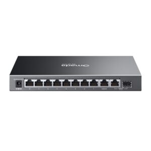 SWITCH 10P LAN GIGABIT TP-LINK ES210GP EASY MANAGED8P POE+ 1P GIGABIT 1P COMBO GIGABIT RJ45/SFP- ALIM.POE 63W