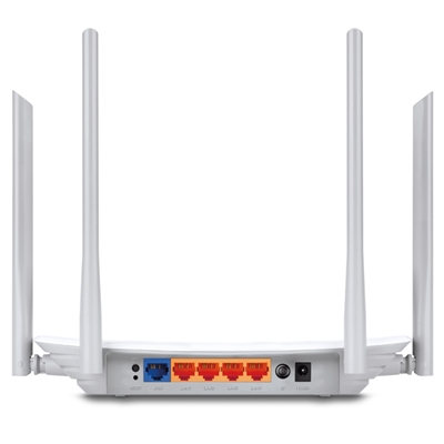 WIRELESS AC1200 ROUTER DUAL BAND TP-LINK ARCHER C50 -300MBPS X2.4GHZ-867MBPS X 5GHZ- 802.11A/B/G/N 1P WAN-4P 10/100 FINO:30/04