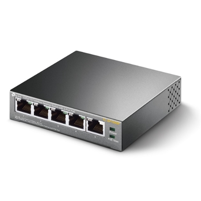SWITCH 5P LAN 10/100M TP-LINK TL-SF1005P DESKTOP 4P POE FAST ETHERNET -GARANZIA A VITA