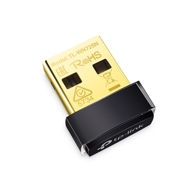 WIRELESS N 150M LAN USB TP-LINK TL-WN725N 802.11BGN 1T1R 2.4GHZ-NANO SIZE-PROVIDE USB2.0 INTERF.-WPS-SUPP. XP/VISTA/7 FINO:12/04