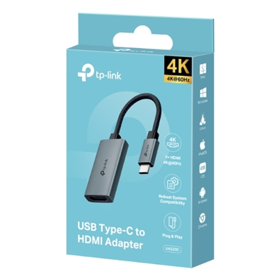 ADATTATORE DA TYPE-C AHDMI TP-LINK UA520C - 1P HDMI 4K 60HZ GARANZIA 2 ANNI