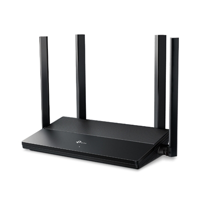 WIRELESS ROUTERWI-FI6 AX1500 TP-LINK EX141 DUAL BAND 1201M A 5GHZ+300M A 2.4GHZ-1P WAN GIGABIT 3P LAN GIGABIT -4 ANTENNE