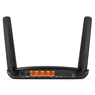 ROUTER AC1200 WIRELESS DUALBAND 4G LTE TP-LINK ARCHER MR400 3P 10/100+1P 10/100 WAN (300M 2.4GHZ+867M 5GHZ)-GAR.3 ANN FINO:30/06