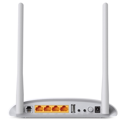 WIRELESS ROUTER300M USB/VDSL2 TP-LINK TD-W9970 GHZ 4P FE LAN 1P USB (ANNEX A) VDSL SPLITTER-2 ANT.