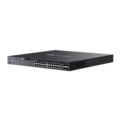 SWITCH 28P LIT TP-LINK SG6428XHP L3 24P GIGABIT POE+ RJ45 + 4P 10G SFP+- GARANZIA A VITA