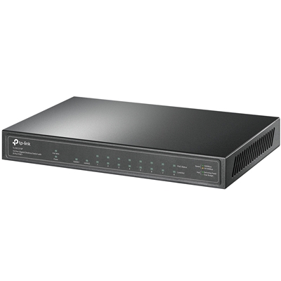 SWITCH 10P GIGABIT CON 8P POE+ TP-LINK TL-SG1210P 1P GIGABIT RJ45 1P GIGABIT SFP 802.3AT/AF - ALIM. POE 64W