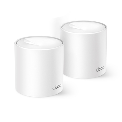 WIRELESS ROUTER AX1500 HOME MESH WI-FI 6 TP-LINK DECO X10(2-PACK)-300MBPS 2.4 GHZ + 1201 MBPSGHZ FINO:30/06