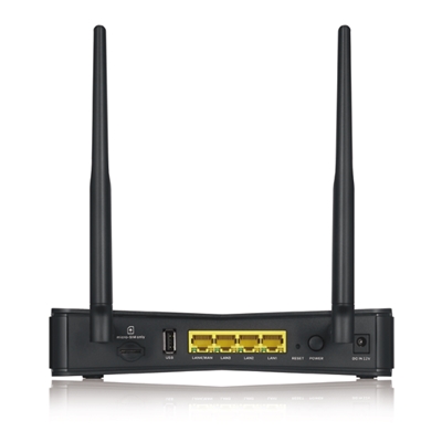 WIRELESS ROUTER LTE ZYXELLTE-3301PLUS-EU0102F NEBULAFLEXSLOT SIM CARD 3G/LTE CAT6 DL FINO A 300MBPS 4P LAN GBE AC1200