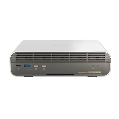 NASBOOK COMPATTO QNAP TBS-H574TX-I5U-16G -NO SSD- 5 E1.S UP TO 15MM-1P10GBASE-T+1P 2.5GBE -16GB DDR4(NO ESP.) CORE I5-1235U