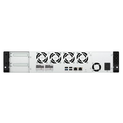 NAS QNAP TS-H1065EU-8G 8+2HD E1.S -NO HD- 2U SHORT-DEPTH 2PX2.5GBE -4P USB-8GB DDR5 SODIMM-CPU INTEL 4-CORE