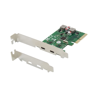 SCHEDA PCI EXPRESS 2P USB3.2 GEN 2 TYPE-C CONCEPTRONIC EMRICK08G AUTOALIM.-10GBPS-UASP