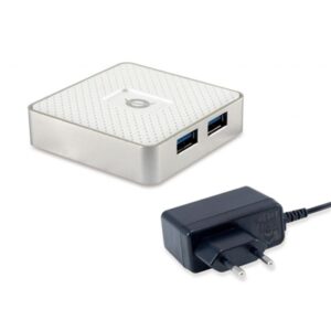 HUB USB3.0 4P CONCEPTRONIC HUBBIES03W CON ALIMENTATORE
