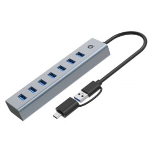 HUB USB3.0 A 7P CONCEPTRONIC HUBBIES21G 5 GBPS 7P USB-A