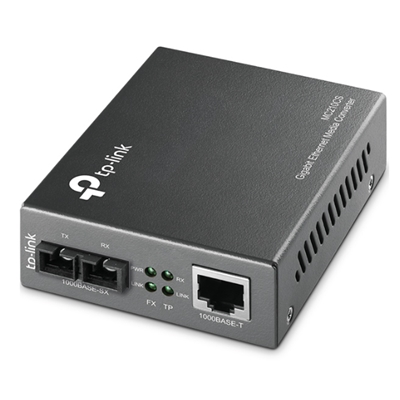 MEDIA CONVERTER TP-LINK MC210CS 1000MBPS RJ45 A 1000MBPS SINGLE-MODE SC FIBER CONVERTER - FULL-DUPLEX - GARANZIA 3 ANNI-