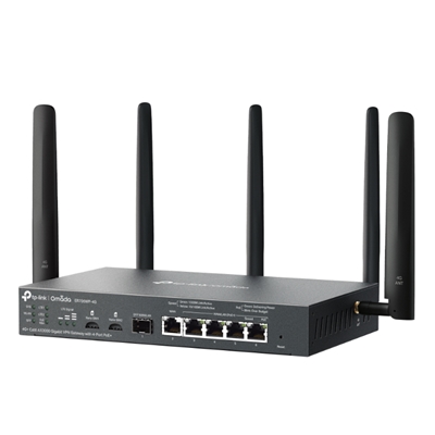 GATEWAY VPN GIBABIT OMADA 4G+ AX3000 TP-LINK ER706WP-4G 1P GIGA RJ45 WAN+4P GIGA WAN/LAN-1P GIGA SFP WAN/LAN 2 SLOT NANO SIM