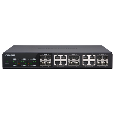 SWITCH QNAP QSW-M1208-8C 4P 10GBE SFP+ 8P 10GBE SFP+/ NBASE-T COMBO - RACK