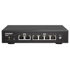 SWITCH QNAP QSW-2104-2T 2P 10GBE RJ45 +5P 2.5GBE RJ45 - UNMANAGED SWITCH FINO:28/06