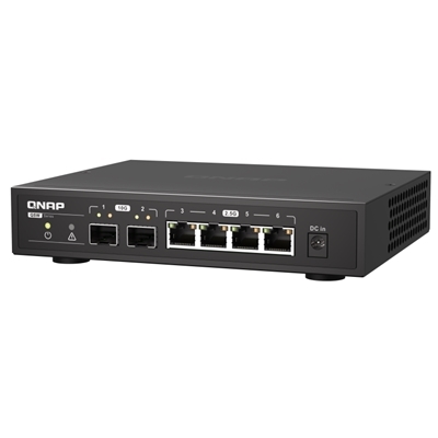 SWITCH QNAP QSW-2104-2S 2P 10GBE SFP+ 5P 2.5GBE RJ45 – UNMANAGED SWITCH