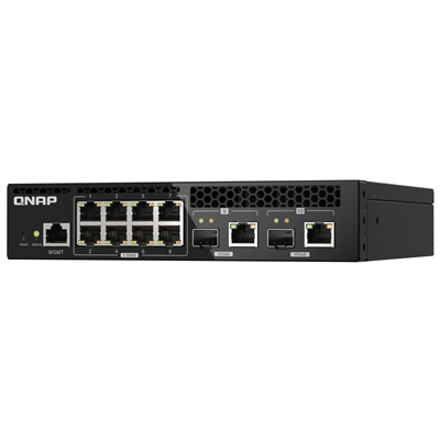 SWITCH QNAP QSW-M2108R-2CLAYER 2 FORMATO RACK 8P 2.5GBPS 2P 10GBPS SFP+/NBASE-T COMBO FINO:28/06