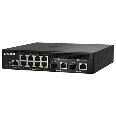 SWITCH QNAP QSW-M2108R-2C  LAYER 2 FORMATO RACK 8P 2.5GBPS 2P 10GBPS SFP+/NBASE-T COMBO