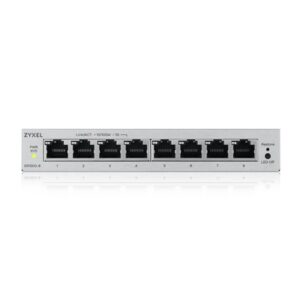 SWITCH 8P LAN GIGABIT ZYXEL GS1200-8V3-EU0101F 8P GIGABIT EASY MANAGEMENT PER VLAN QOS - DESIGN SENZA VENTOLE DESKTOP