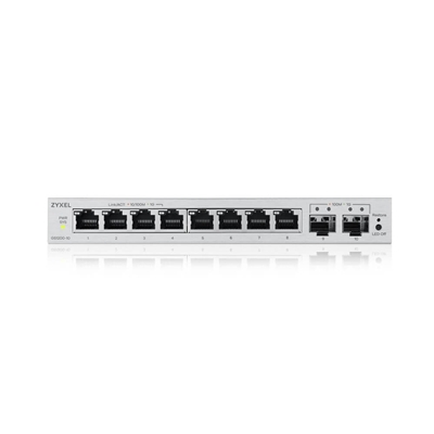 SWITCH 10P ZYXEL GS1200-10V3-EU0101F 8P GIGABIT+2P SFP GBE EASY MANAGEMENT PER VLAN QOS - DESIGN SENZA VENTOLE DESKTOP