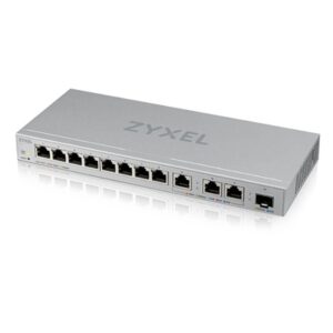 SWITCH 12P LAN GIGABIT ZYXELXGS1250-12-ZZ0101F 8P GIGABIT + 3P 10MGBE 1P SFP+ 10GBE EASY MANAG.X VLAN
