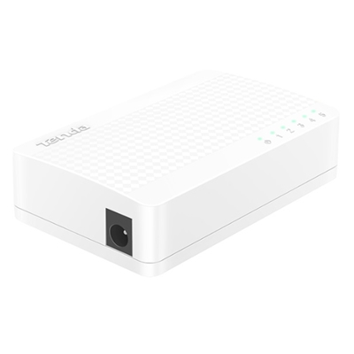 SWITCH 5P LAN 10/100M TENDA S105 DESKTOP - SUPP.AUTOPOLARIT+Ç SU OGNI PORTA - GARANZIA 3 ANNI-