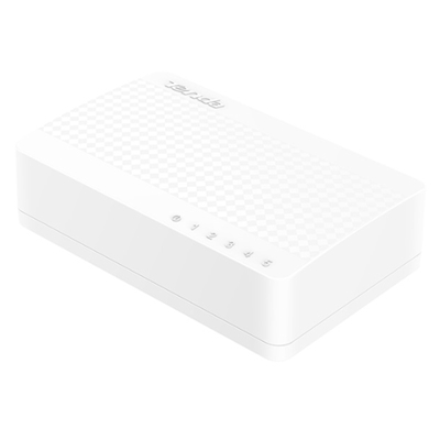 SWITCH 5P LAN 10/100M TENDA S105 DESKTOP - SUPP.AUTOPOLARIT+Ç SU OGNI PORTA - GARANZIA 3 ANNI-