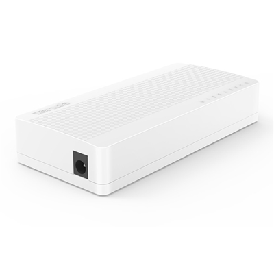 SWITCH 8P LAN 10/100M TENDA S108 DESKTOP - SUPP.AUTOPOLARIT+Ç SU OGNI PORTA - GARANZIA 3 ANNI-