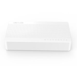 SWITCH 8P LAN 10/100M TENDA S108 DESKTOP - SUPP.AUTOPOLARIT+Ç SU OGNI PORTA - GARANZIA 3 ANNI-