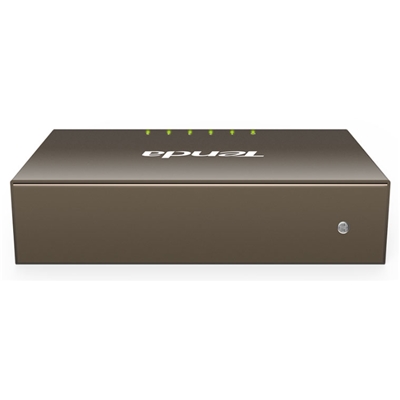 SWITCH 5P LAN GIGABIT TENDA TEG1005D DESKTOP SUPP.AUTOPOLARIT+Ç SU OGNI PORTA - GARANZIA 3 ANNI-