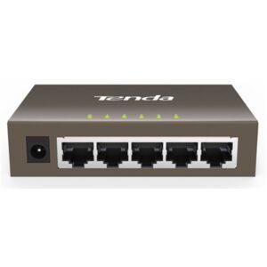 SWITCH 5P LAN GIGABIT TENDA TEG1005D DESKTOP SUPP.AUTOPOLARIT+Ç SU OGNI PORTA - GARANZIA 3 ANNI-