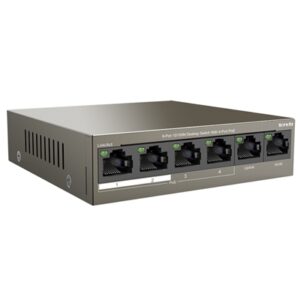SWITCH 6P LAN 10/100M TENDA TEF1106P-4-63W DESKTOP4P POE - GARANZIA 3 ANNI