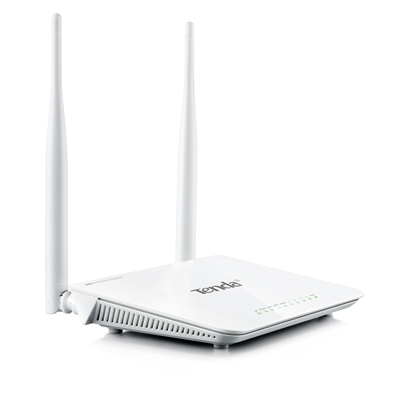 WIRELESS N ROUTER TENDA F300 300M 4P LAN 10/100M 2.4GHZ IP STATIC.- 2 ANT. FISSE 5DBI--GARANZIA 3 ANNI