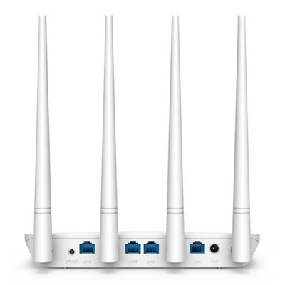 WIRELESS N ROUTER 300M TENDA F6 -2.4GHZ1P WAN - 3P 10/100M - 4ANT. 5DBI FISSE -GARANZIA 3 ANNI
