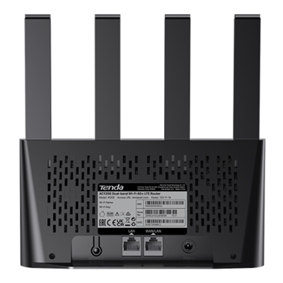 WIRELESS N ROUTER 4G LTE TENDA 4G08 DUAL BAND AC1200 2.4GHZ 300MBPS/5GHZ 867MBPS 802.11NGB/AC - 2ANT.ESTERNE- 1X2FF SLOT SIM