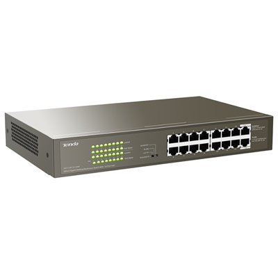 SWITCH 16P GIGABIT POE TENDA TEG1116P-16-150W 16P RJ45 BASE TX-10/100/1000