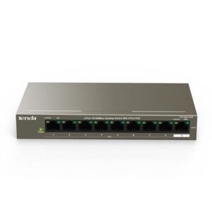 SWITCH 9P LAN 10/100M TENDA TEF1109P-8-63W DESKTOP -8P POE- METALLO- GARANZIA 3 ANNI