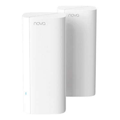 WIRELESS ROUTER AX3000 TENDA EX12(2-PACK)WI-FI 6 SISTEMA MESH COPERTURA FINO A 650M-¦