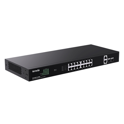 SWITCH 18P GE LAN +2P SFP TENDA TEG1120P-16-250W 16P POE