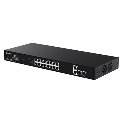 SWITCH 18P GE LAN +2P SFP TENDA TEG1120P-16-250W 16P POE