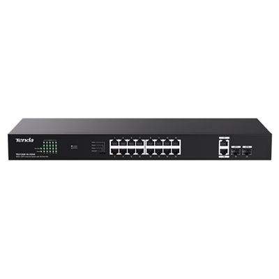 SWITCH 18P GE LAN +2P SFP TENDA TEG1120P-16-250W 16P POE